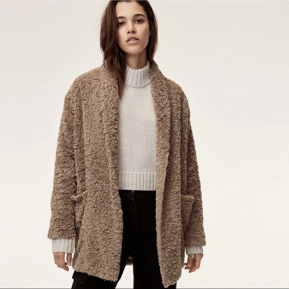 Aritzia Wilfred Plush Jacket, Medium